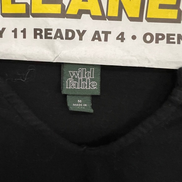 Black and white tie-dye long sleeve top - Picture 5 of 5